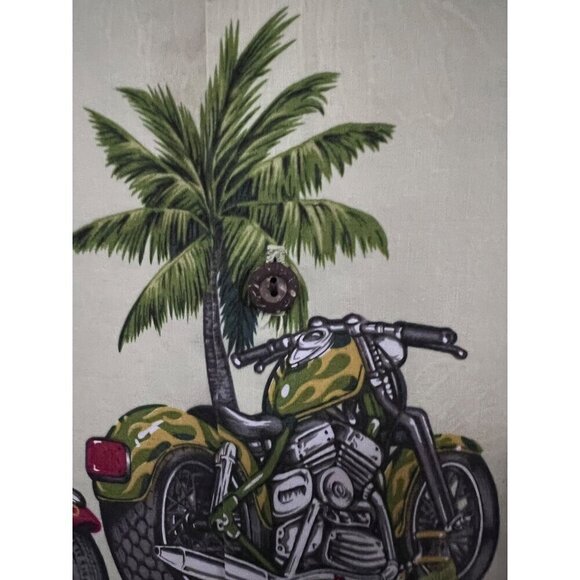 Pacific Legend Vintage Hawaiian Aloha Button Up Shirt XL Pocket Motorcycles USA - Picture 6 of 8
